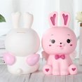 thumbnail image 4 of Coin Bank Conejo Modelado Piggy Bank Adorable Bunny Money Jar Niños Caja de dinero, 4 of 6