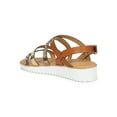 thumbnail image 3 of Bamboo Open Toe Strappy Lug Sole Sandal 20088, 3 of 6
