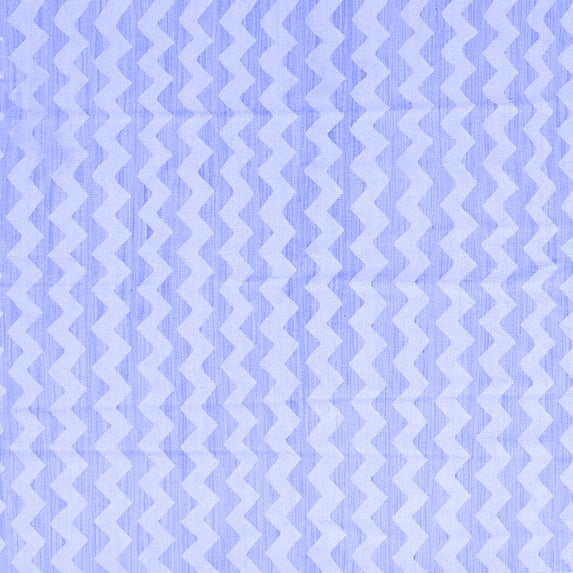 Ahgly Company Machine Washable Indoor Square Solid Blue Modern Area Rugs, 5' Square