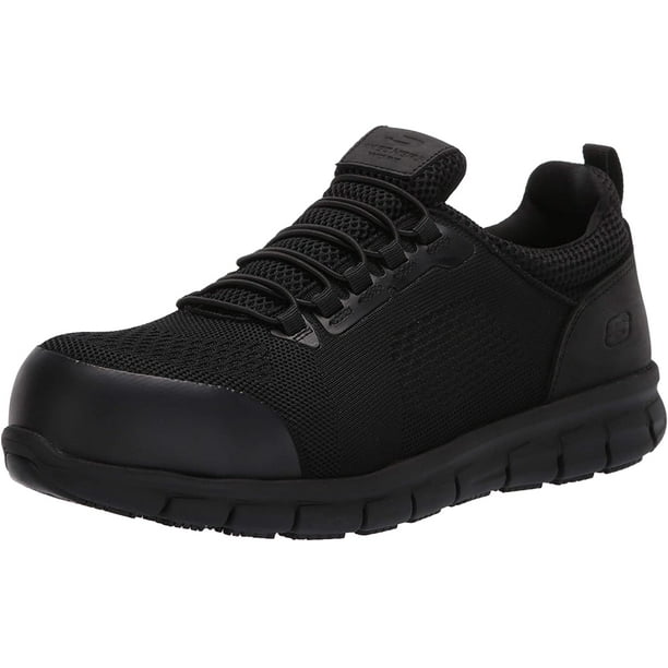 Skechers Work Men's Synergy - Omat Alloy Toe Athletic Safety Shoes ...