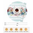 thumbnail image 6 of 15 Inch Round Placemats Set of 6, Teal Green Starfish Non Slip Heat Insulation PP Table Mats, Summer Coral Beach Conch Coastal Washable Place Mats for Kitchen Dining Party Table Decor, 6 of 7