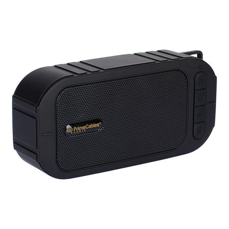 PrimeCables Portable Wireless 3.0 Bluetooth Speakers IPX5 Waterproof Speaker with FM Radio, Black - image 1 of 7