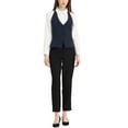 thumbnail image 2 of INSPIRE CHIC Women's Halter Neck Sleeveless Button Down Dressy Suit Waistcoat Vest, 2 of 6