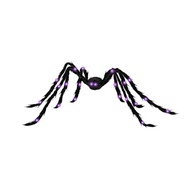 Araña brillante de Halloween para fiestas al aire libre, decoración de festivales, accesorios ingeniosos, araña grande