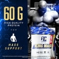 thumbnail image 3 of Ronnie Coleman Signature Series King Mass XL Mass Gainer Protein Powder, Muscle Gainer, 60g Protein, 180g Carbohydrates, 1,000+ Calories, Creatine and Glutamine, Dark Chocolate, 10 Pound, 3 of 5