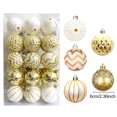 thumbnail image 6 of Dserfhy 30 Pcs Christmas Balls Ornaments 2.4 Inch Small Shatterproof Plastic Balls Christmas Tree Hanging Decoration for Holiday Wreath Party Tree Decor, 6 of 8
