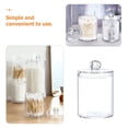 thumbnail image 3 of KAKOWELY 4 Pcs Bocal de Rangement Transparent pour Cotons-Tiges Design Anti-Humidité pour Usage Quotidien, 3 of 8