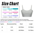 thumbnail image 7 of renvena Kids Girls Basic Sports Bra Top Athletic Yoga Cami Bra Hip Hop Jazz Dance Crop Top Size 8-12 Grey 8-10, 7 of 7