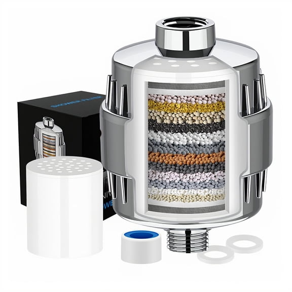 20 Stage Shower Filter for Hard Water, High Flow Shower Head Filter