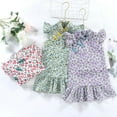 thumbnail image 6 of Bullpiano Toddler Girls Elegant Cheongsam Floral Dresses Kids Summer Chinese Style Party Dress 1-6T, 6 of 6