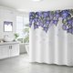 thumbnail image 1 of Cortina de baño, cortina de ducha de plantas verdes, impermeable y a prueba de moho, impresión digital 3D, partición de cortina de baño de bosque, no requiere perforación, xtl1049, 90*180, 1 of 1