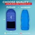 thumbnail image 7 of GoSports 2 Person Premium Snow Sled with Double Walled Construction, Pull Strap and Padded Seat - Blue, 7 of 7