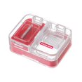 thumbnail image 2 of Cuts Multiple Pills Easily Cleanly Large Pill Splitter Square Dispenser Portable Medicine Cutter Tablet Cutting Artifact Red, 2 of 5