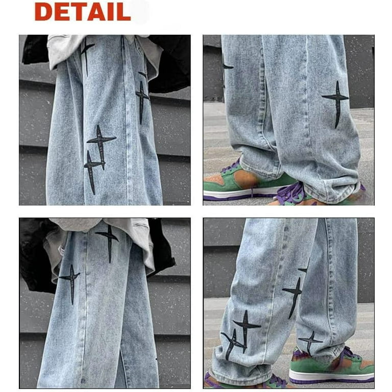 Baggy Jeans Men Y2k, Denim Streetwear, Men's Y2k Pants