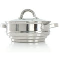 thumbnail image 3 of Oster Sangerfield 8 Inch Universal Stainless Steel Double Boiler with Lid, 3 of 5