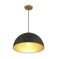 thumbnail image 4 of Trade Winds Hazel 1-Light Pendant in Matte Black with Natural Brass, 4 of 5