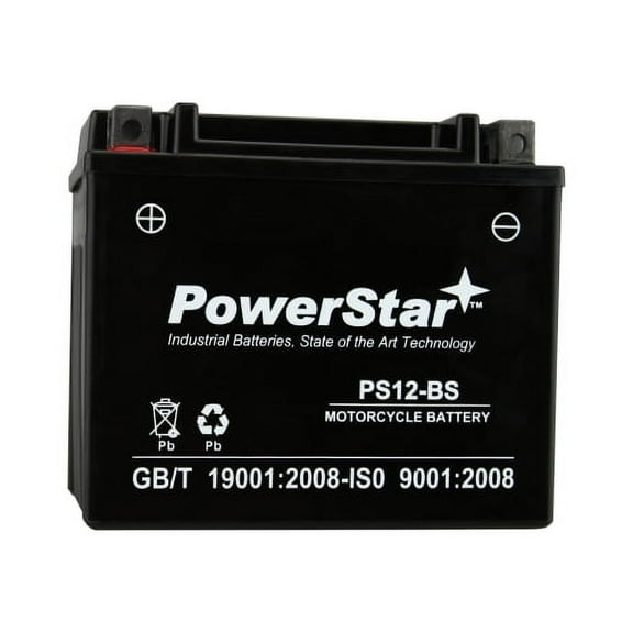 PowerStar YTX12-BS Motorcycle Battery Compatible with Aprilia Tuono 1000 R Factory 2004 to 2010