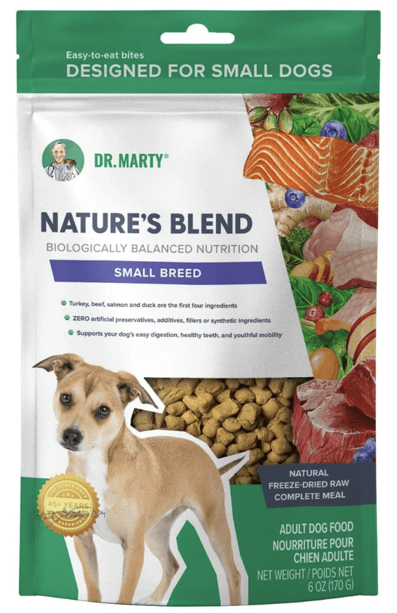 Dr. Marty Nature's Blend Small Breed Freeze Dried Raw Dog Food, 6-oz (3 pack)