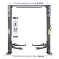 thumbnail image 2 of Rampa Hidráulica Automotriz Hantec 2 Postes 10,500 Lbs 110V color Gris, 2 of 10