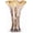 Gold Amber, variant on Hand Blown 9 Inch Teal Glass Vase for Flowers, Wide Mouth Colorful Home Decor Vase for Centerpieces, Living Room Table, Bookshelf or Office Shelf Decoration