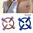 thumbnail image 1 of 1 Pcs Rond Non Perforant Mamelon Anneau Corps Piercing Bijoux Faux Piercing Chirurgical en Acier Nouveau, 1 of 7