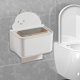 thumbnail image 5 of Caja de Pañuelos de Baño Concisa, Caja de Cajón de Inodoro Sin Agujeros para Montaje En Pared, Caja de Almacenamiento de Papel para Cocina y Sala de Estar, 5 of 6
