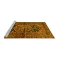 thumbnail image 2 of Ahgly Company Machine Washable Indoor Round Persian Yellow Traditional Area Rugs, 5' Round, 2 of 4