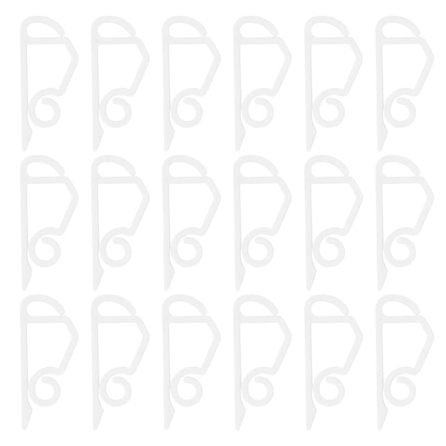 24Pcs Christmas Light Clip Perfect Shingle Clip Useful Gutter Hooks (White)