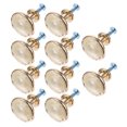 thumbnail image 1 of OULII 10 Ensembles Poignées d'Armoire Boutons Ronds Tiroir Poignées de Meubles, 1 of 8