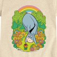 thumbnail image 3 of Winnie the Pooh - Eeyore Rainbow Flowers - Youth Girls Fitted Short Sleeve T-Shirt, 3 of 5