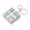 Type C, variant on 9-Key Keychain Fidget Accessory, Quiet Clicking Stress Relief Gadget with Detachable Keycaps, Portable Relaxation Tool, ABS Material