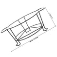 thumbnail image 2 of WEUVEB Lot de 1 Support de Réchaud Rectangulaire Noir pour Barbecue Intérieur et Réunion de Famille Accessoire de Réchaud de Camping, 2 of 7
