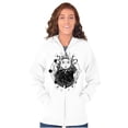 thumbnail image 3 of Celestial Sun Space Hands Spiritual Zip Up Hoodie Men's Women's Brisco Brands M, 3 of 6