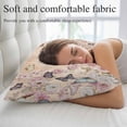 thumbnail image 5 of Vintage Spring Floral Pillow Covers 12"x20", Elegant Flowers Butterflies Farmhouse Soft Brushed Microfiber Breathable Throw Pillow Covers, Decorative Pillowcase with Zipper for Couch Sofa Bedroom, 5 of 9
