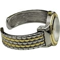 thumbnail image 4 of Blekon Collections Quartz Womens Rhinestone Bezel 34mm Case Metal Bangle Cuff Watch, 4 of 5
