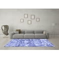 thumbnail image 3 of Ahgly Company Indoor Rectangle Abstract Blue Modern Area Rugs, 3' x 5', 3 of 4