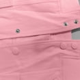 thumbnail image 4 of ClodeEU Women's Cropped Lightweight Bomber Jacket With Pockets,Fashion Casual Button Casual Coat Pink,Womens Plus L, 4 of 7