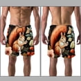 thumbnail image 3 of luoweisi Men's Beach Shorts Quick Dry Swim Trunks with Mesh Lining Squirrel L, 3 of 5