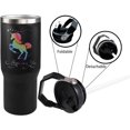 thumbnail image 4 of 30 oz Tumbler with Handle and Flip Straw，Friendship Gifts for Women Friend Sister, Stainless Steel Insulated Coffee Mug, Reusable Spill-Proof Thermal Cups, 4 of 6
