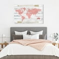 thumbnail image 2 of Wynwood Studio 'Mapamudi Boho Blush' Maps and Flags Wall Art Canvas Print - Pink, Gold, 36" x 24", 2 of 2