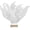 White, variant on 20 Pieces Artificial Christmas Glitter Leaves Branches Sparkly Fake Leaf Sprays for Christmas Tree Picks 10" Ornament Flower Arrangements DIY Crafts Wreaths and Holiday Decoration Tree Filler