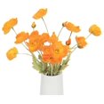 thumbnail image 1 of Artificial Flowers Silk Poppy Flowers for Home Decor Bouquet Wedding Party Faux Flower Pack of 5, 1 of 4