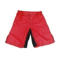 thumbnail image 2 of MMA Grappling Fight Shorts Elastic Waist, Kick Boxing UFC Muay Thai BJJ, Black, Blue, Red - RD, XS (CL, 28), 2 of 2