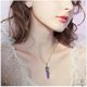 thumbnail image 2 of Crystal Necklaces for Women, Flower Wrapped Crystal Point Pendant Necklace, Healing Crystal Stone Necklace for Spiritual, 2 of 4
