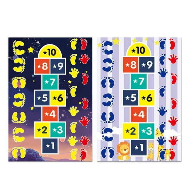 Hopscotch Play Mat Kids Outdoor Toy Sports Expansion Activity