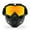 Orange Lens, variant on Winter Warm Motorcycle Riding Goggles Riding Mask Anti-fog Anti-UV Windproof Face Mask Snowmobile Goggles Riding Accessories (Gray Lens)