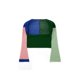thumbnail image 5 of VISgogo Jersey de ganchillo de patchwork para mujer, manga larga, cuello cuadrado, tops recortados ahuecados VISgogo moda, 5 of 9