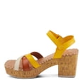 thumbnail image 4 of Patrizia Women's SANDRINE Quarter Strap Cork Platform Sandals Mustard Multi EU 38 / US 7.5 - 8, 4 of 5