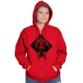 thumbnail image 4 of Astronaut Space Celestial Spirit Unisex Fleece Graphic Zip Up Hoodie Brisco Brands 2X, 4 of 5