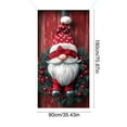 thumbnail image 3 of Oioii Merry Christmas Door Banner 35x71in Santa Claus Holiday Front Door Background Winter Christmas Porch Decorations for Indoor Outdoor Xmas Party Decor, 3 of 6